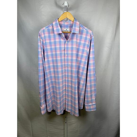Mizzen + Main Other - Mizzen + Main Long Sleeve Button Dress Shirt Men's XXL Trim Fit